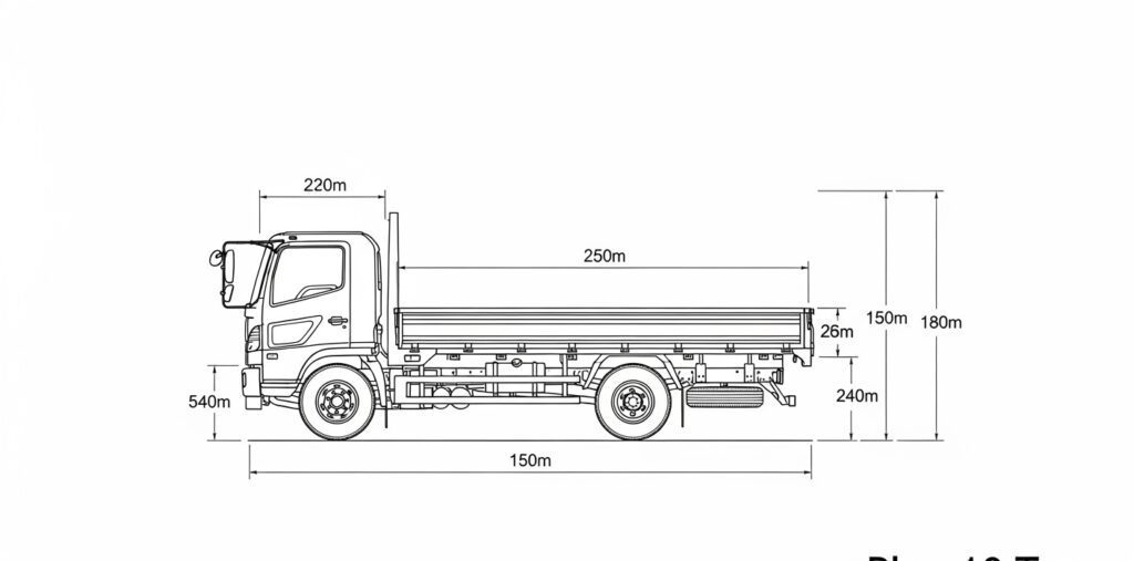 10 Ton Truck Dimensions in Meters – Complete Size Guide 3 10 Ton Truck Dimensions in Meters