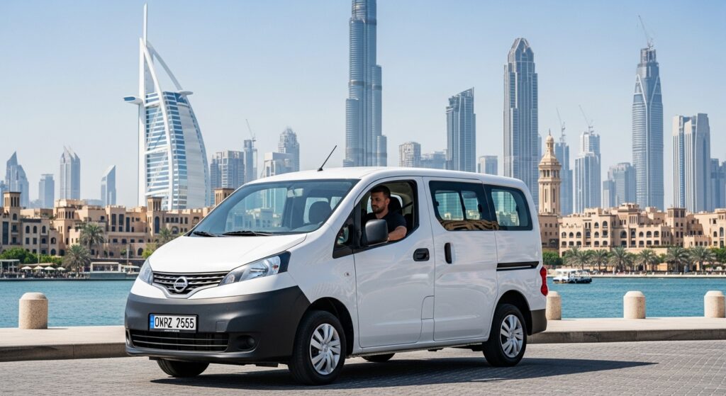 Delivery Van Rental Sharjah – Affordable, 24/7 Support 1 Small Delivery Van Rental